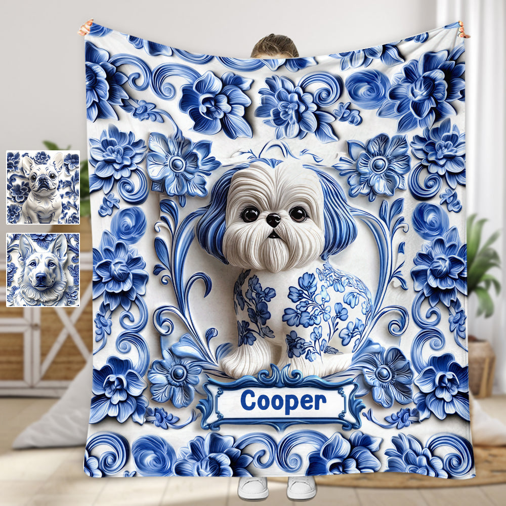 Niedlicher Hund – personalisierte Hundedecke