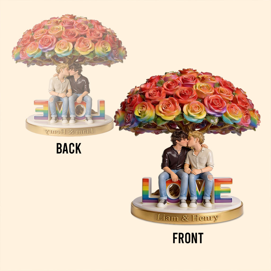 Photo Personnalisée - Plaque Acrylique en Soutien LGBT Personnalisée