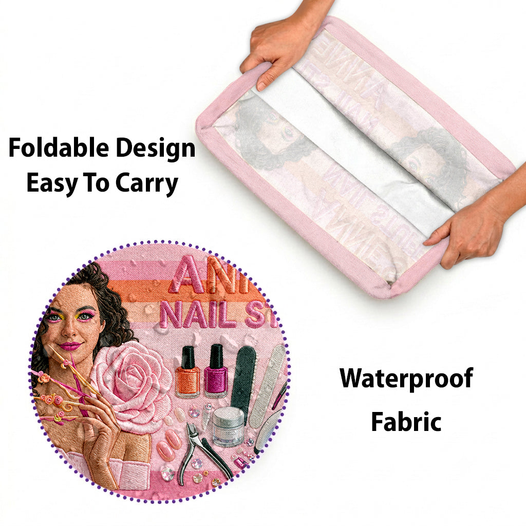 Mes Accessoires d'Ongles - Panier de Rangement Rectangulaire Personnalisé