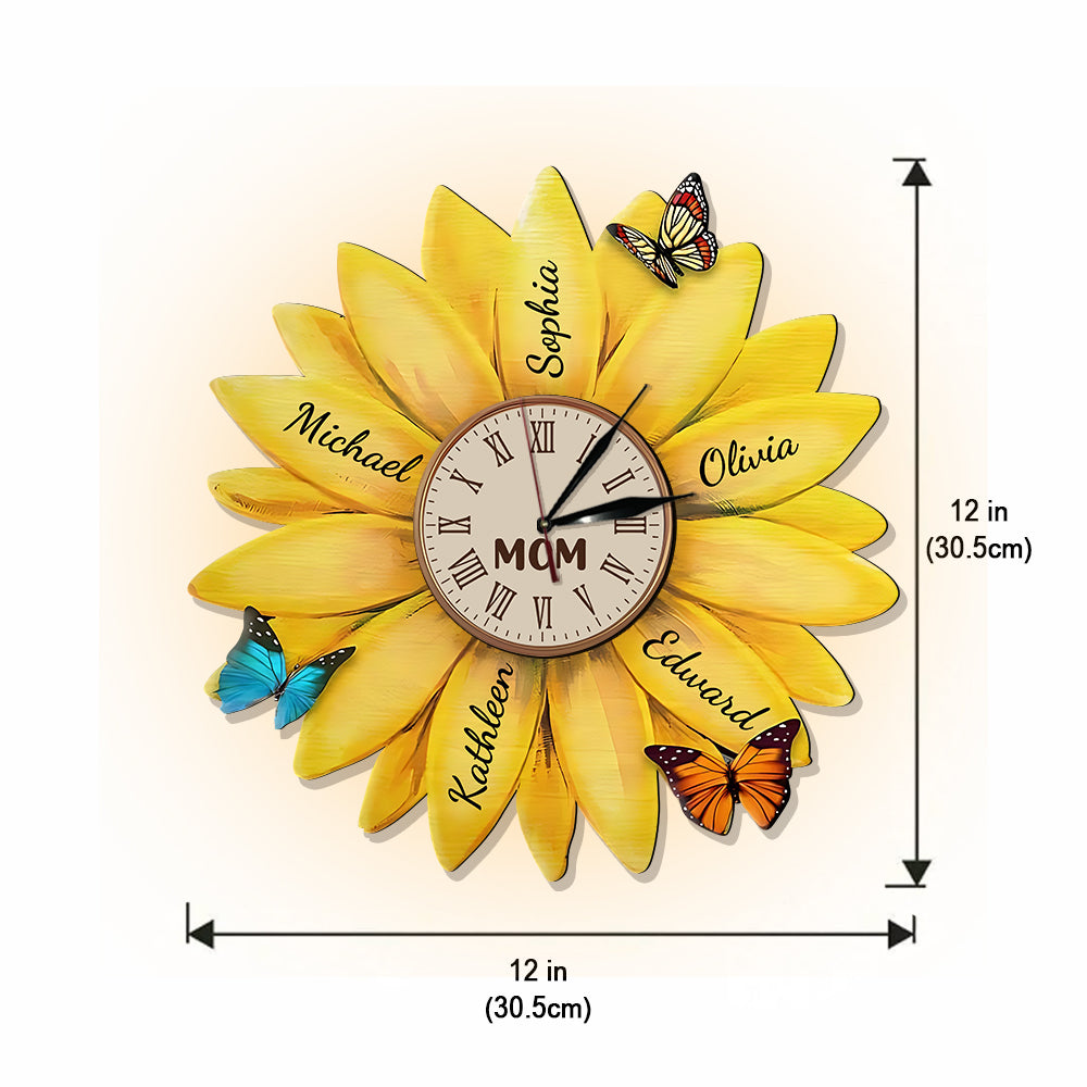 Best Mom Ever - Personalized Mother LED Light Wall Clock