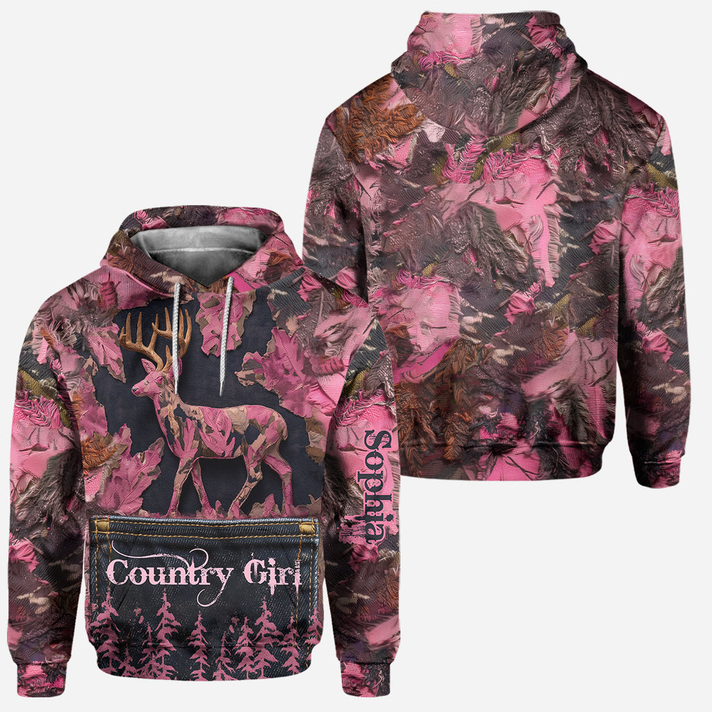 Country Girl – Personalisierter Jagd-Hoodie und Leggings