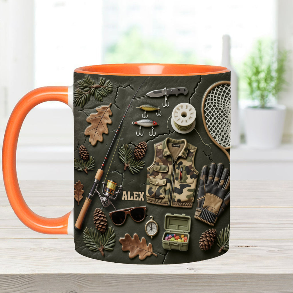 Mug personnalisé « Passionné de pêche »