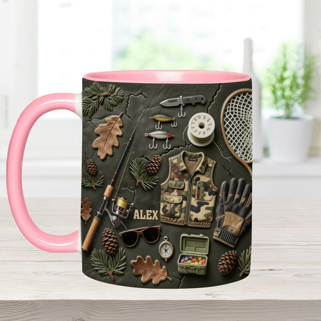 Mug personnalisé « Passionné de pêche »