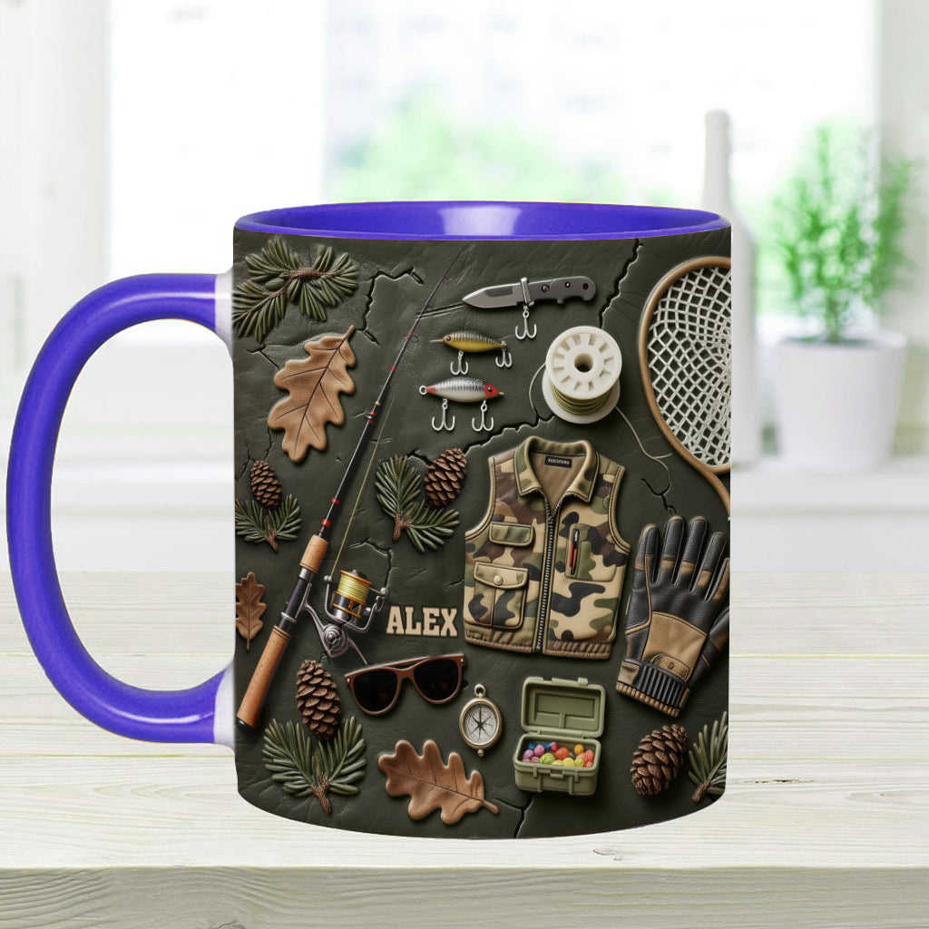 Mug personnalisé « Passionné de pêche »