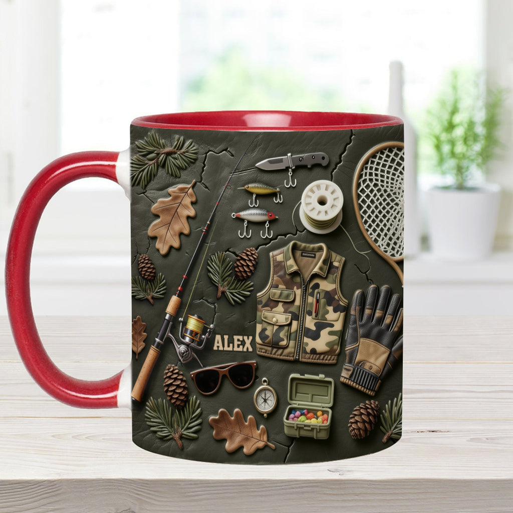 Mug personnalisé « Passionné de pêche »