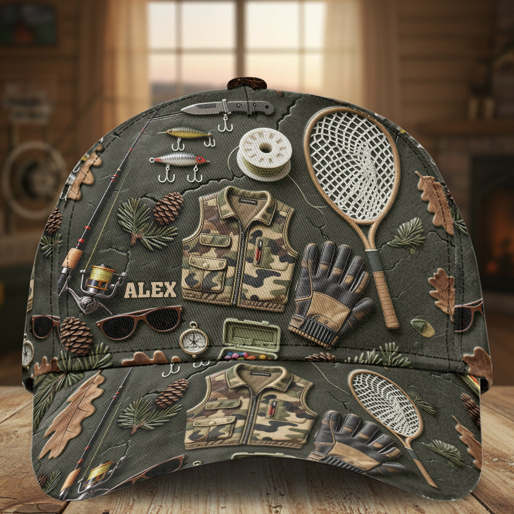 Passionné de pêche ? Casquette de pêche classique personnalisée