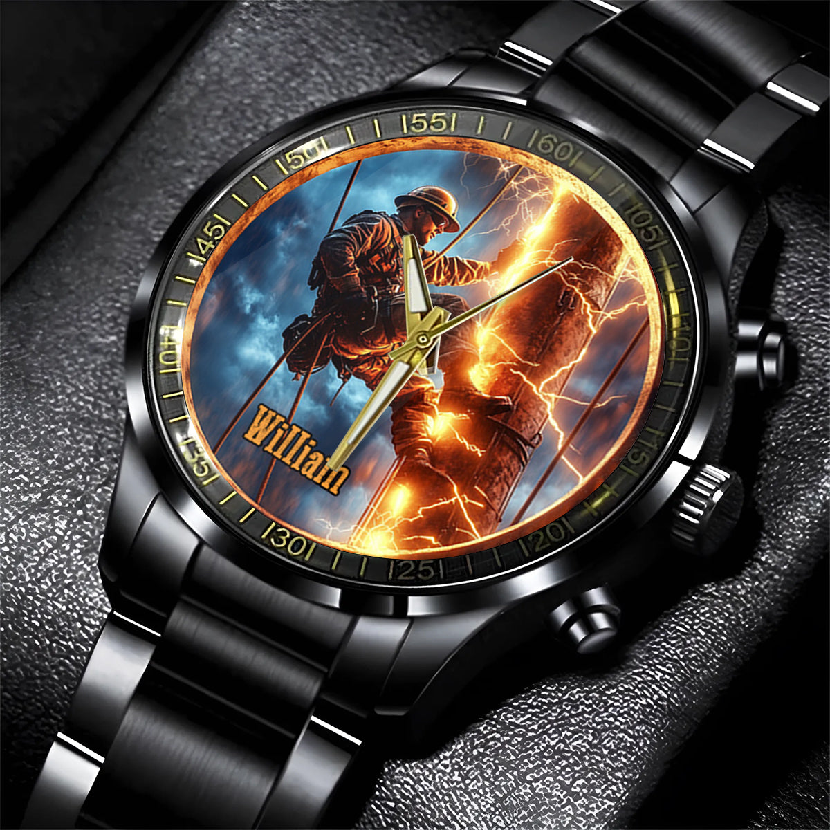 Geschenk für Monteure – Papa, Ehemann, Sohn... – Personalisierte Monteur-Handuhr