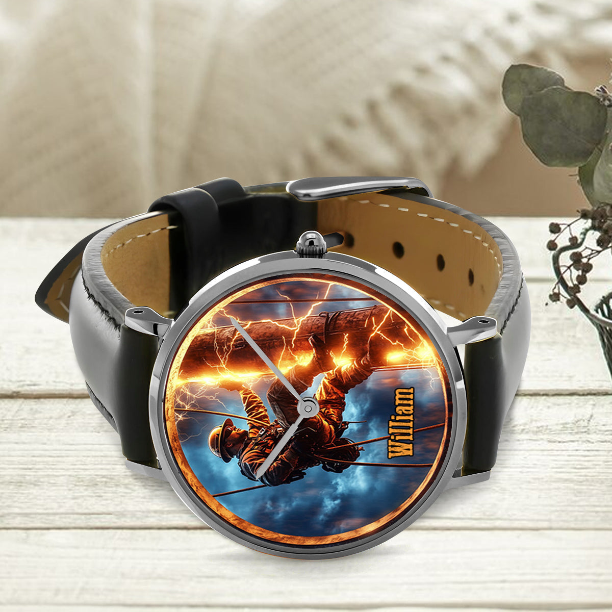 Geschenk für Monteure – Papa, Ehemann, Sohn... – Personalisierte Monteur-Handuhr