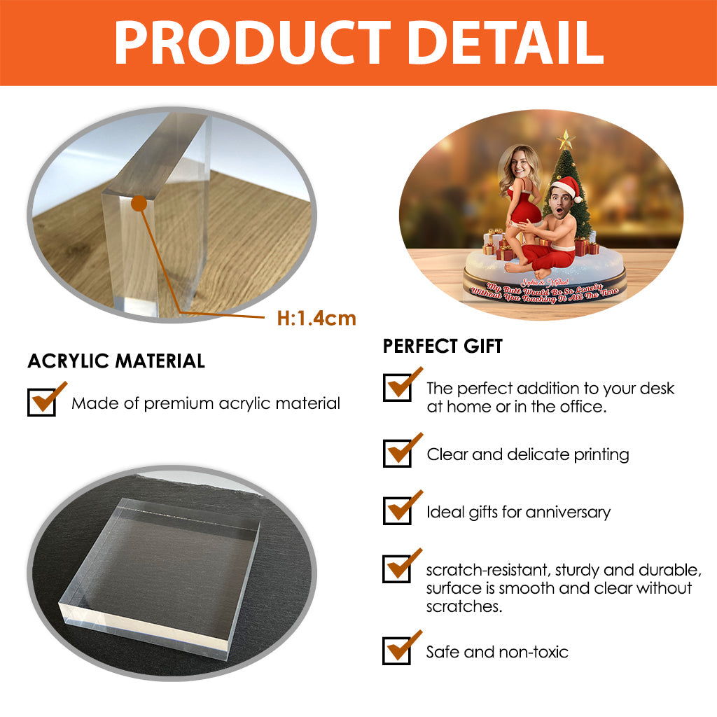 Funny Gift For Your Love - Personalized Couple Custom Shaped Acrylic Plaque