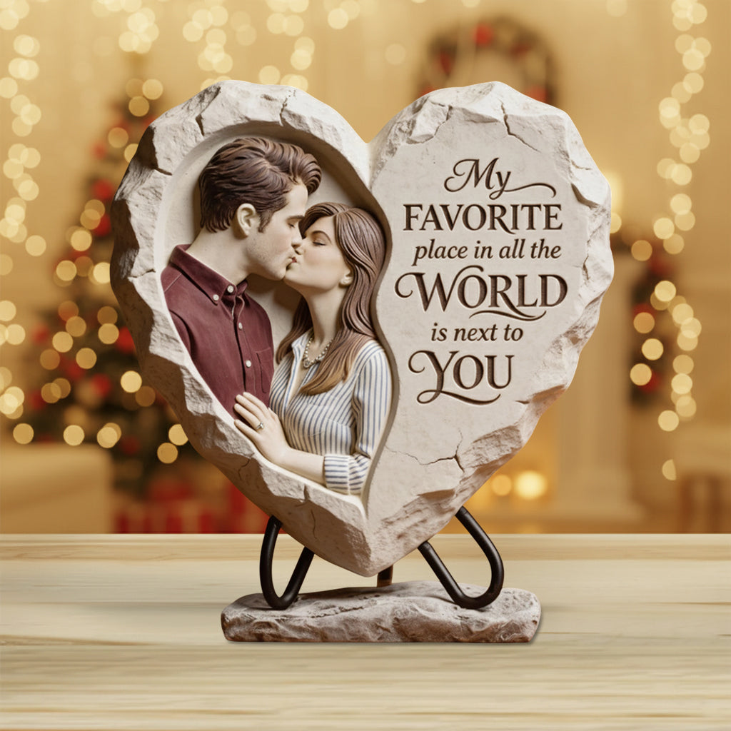 Custom From Photo My Favorite Place - Personalized Couple Custom Shaped Acrylic Plaque