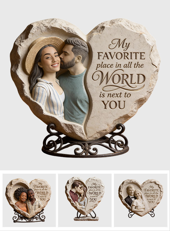 Custom From Photo My Favorite Place - Personalized Couple Custom Shaped Acrylic Plaque