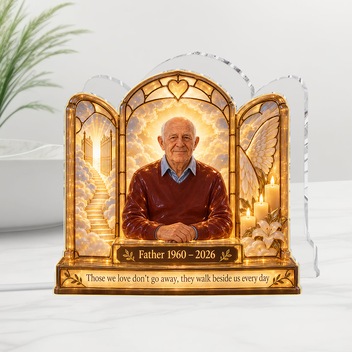 Personalisierte Gedenkgeschenk, Eine schöne Erinnerung für einen geliebten Menschen - Personalisierte Acryl LED Nachtlicht