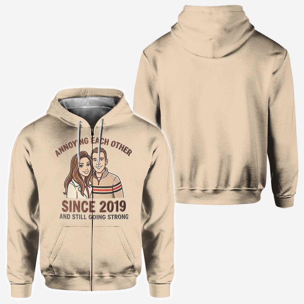 Geschenk für Paare – Personalisiertes T-Shirt mit Partneraufdruck
