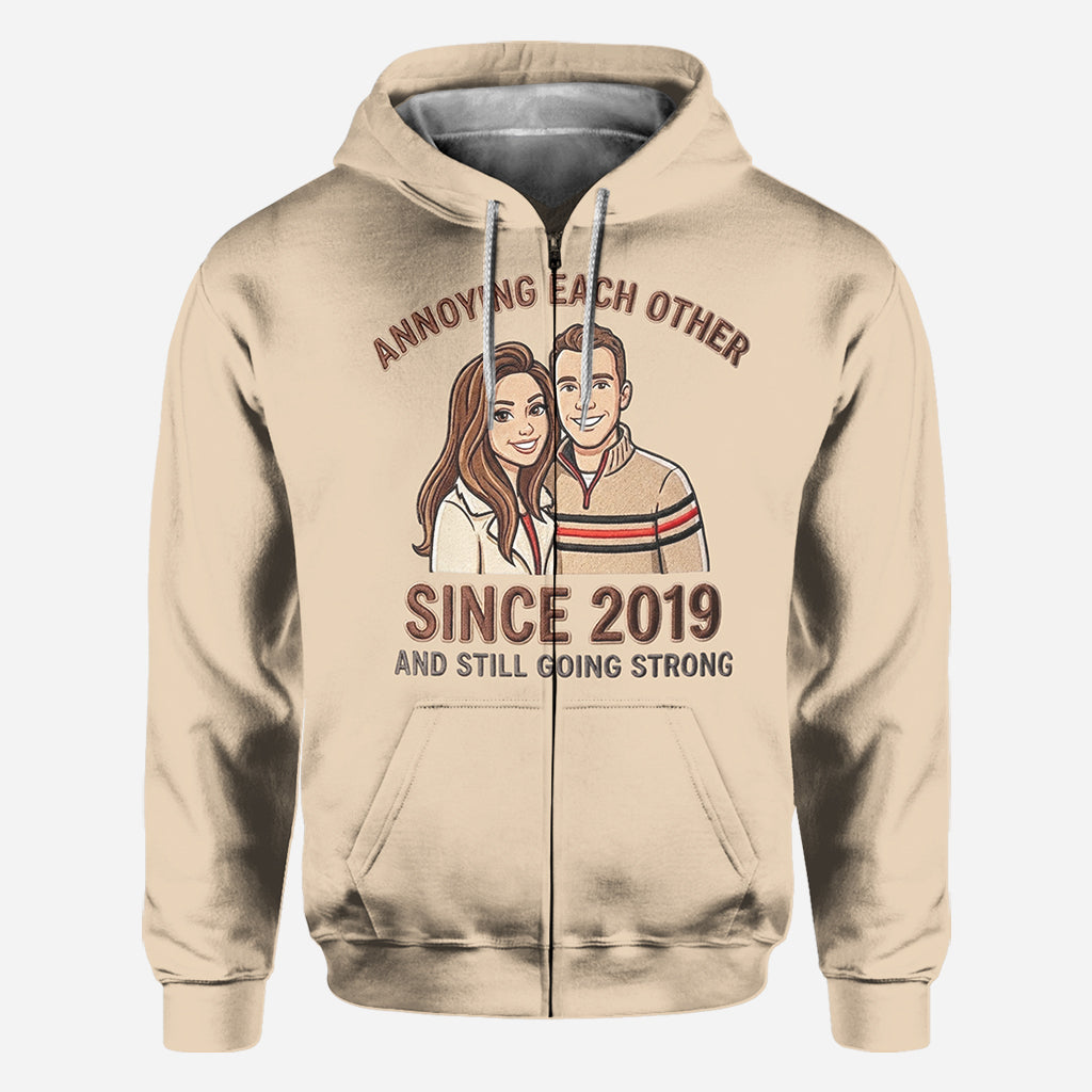 Geschenk für Paare – Personalisiertes T-Shirt mit Partneraufdruck