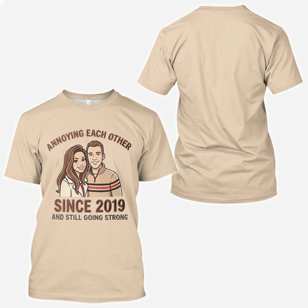 Geschenk für Paare – Personalisiertes T-Shirt mit Partneraufdruck