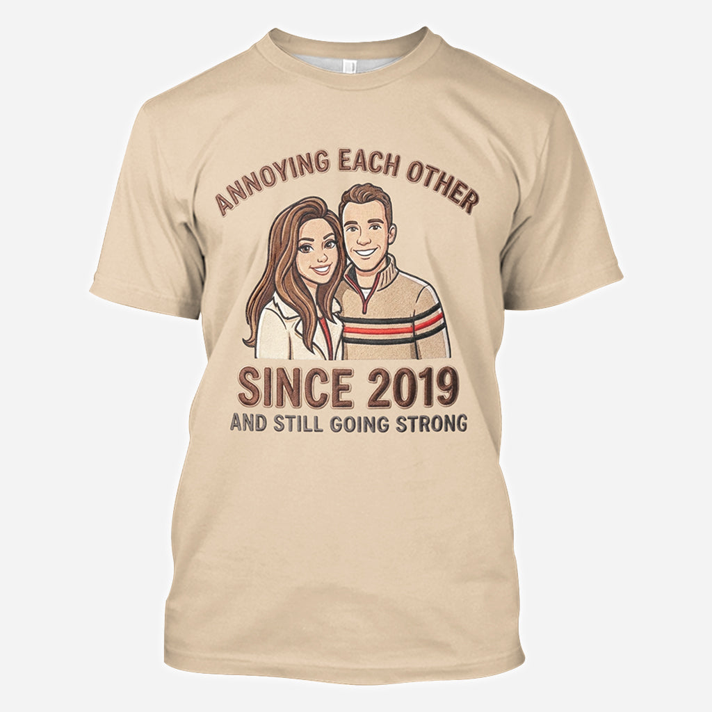 Geschenk für Paare – Personalisiertes T-Shirt mit Partneraufdruck