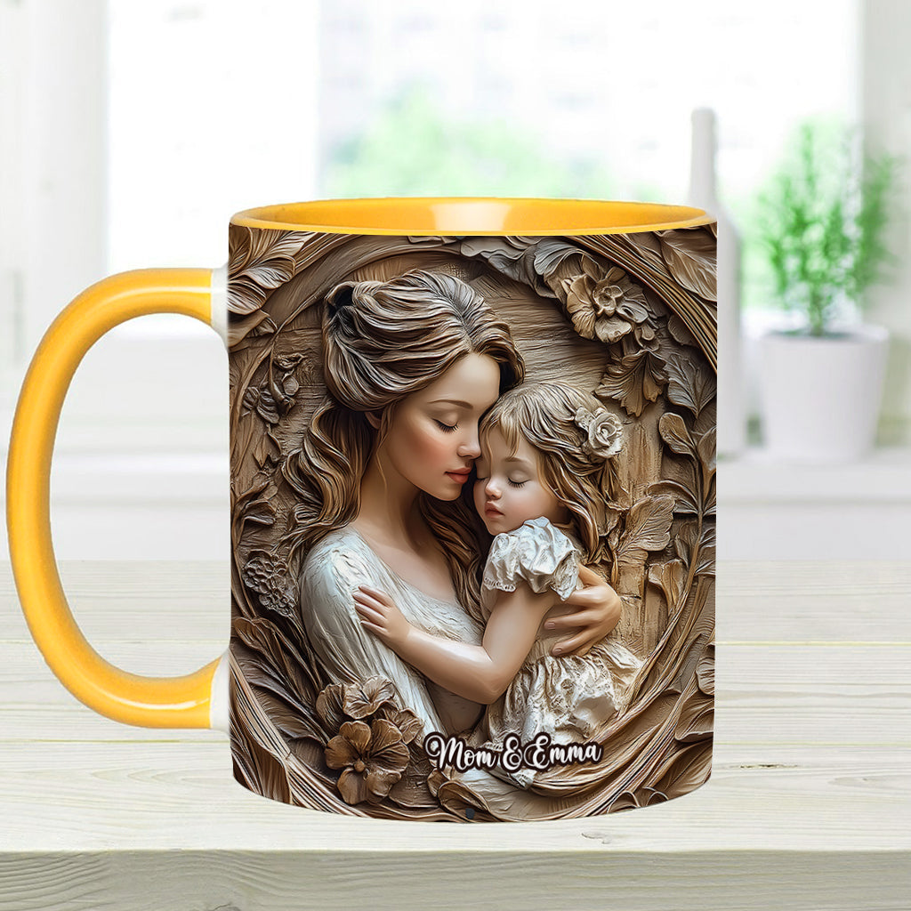 Mother And Daughter - Personalized Mother Accent Mug