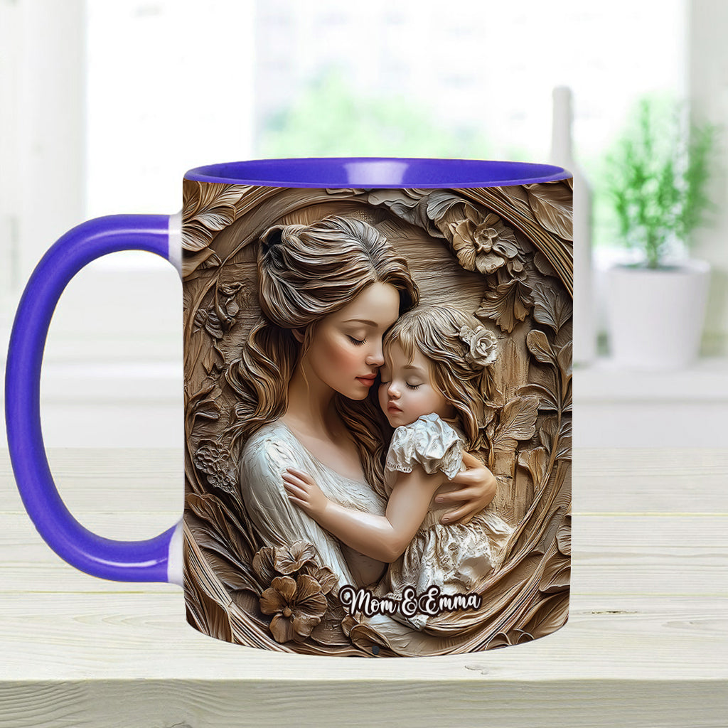 Mother And Daughter - Personalized Mother Accent Mug