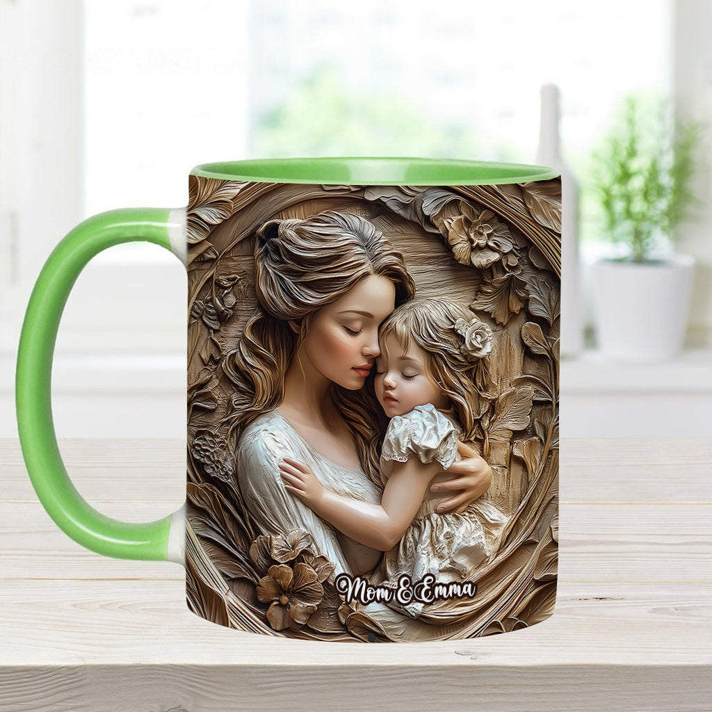 Mother And Daughter - Personalized Mother Accent Mug