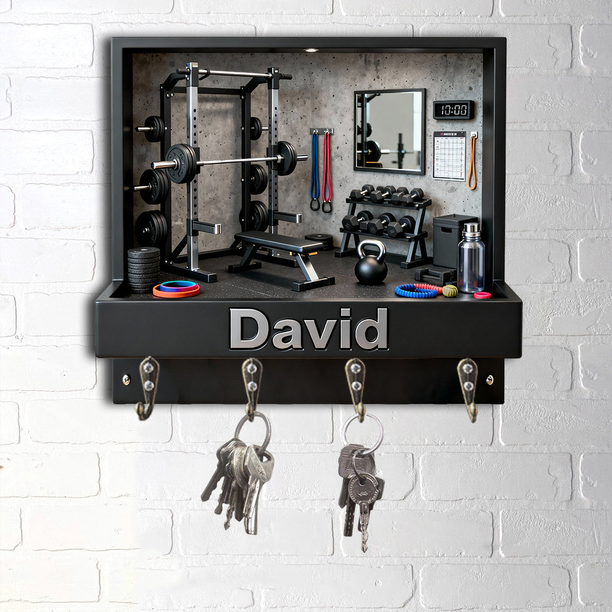 Workout Champ – Personalisierte Fitness-Hängehalterung in individueller Form