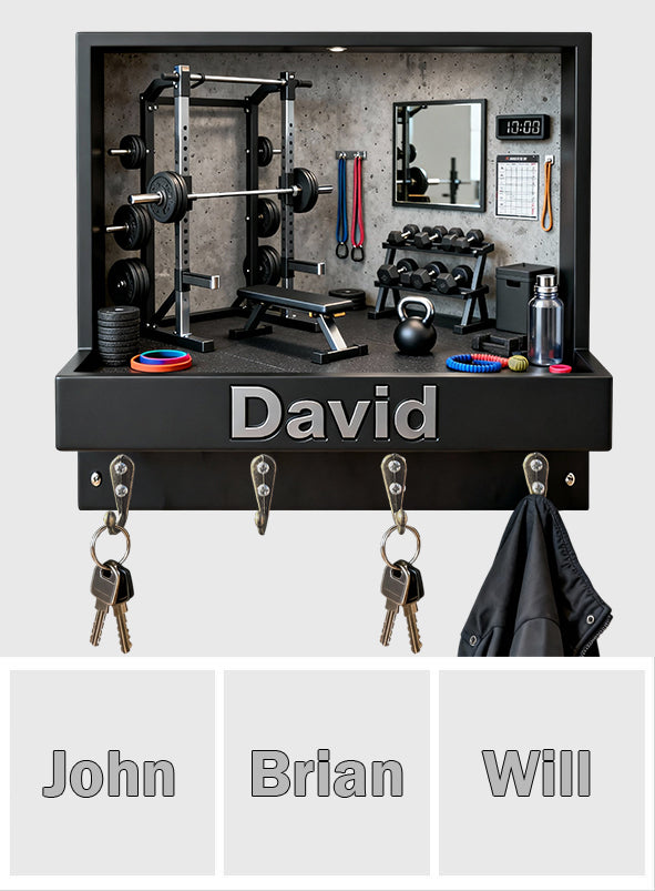 Workout Champ – Personalisierte Fitness-Hängehalterung in individueller Form