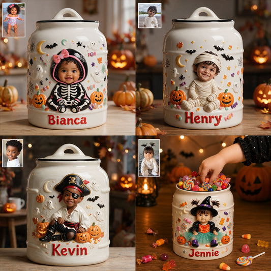 Trick ou Treat - Pot à biscuits personnalisé pour enfants