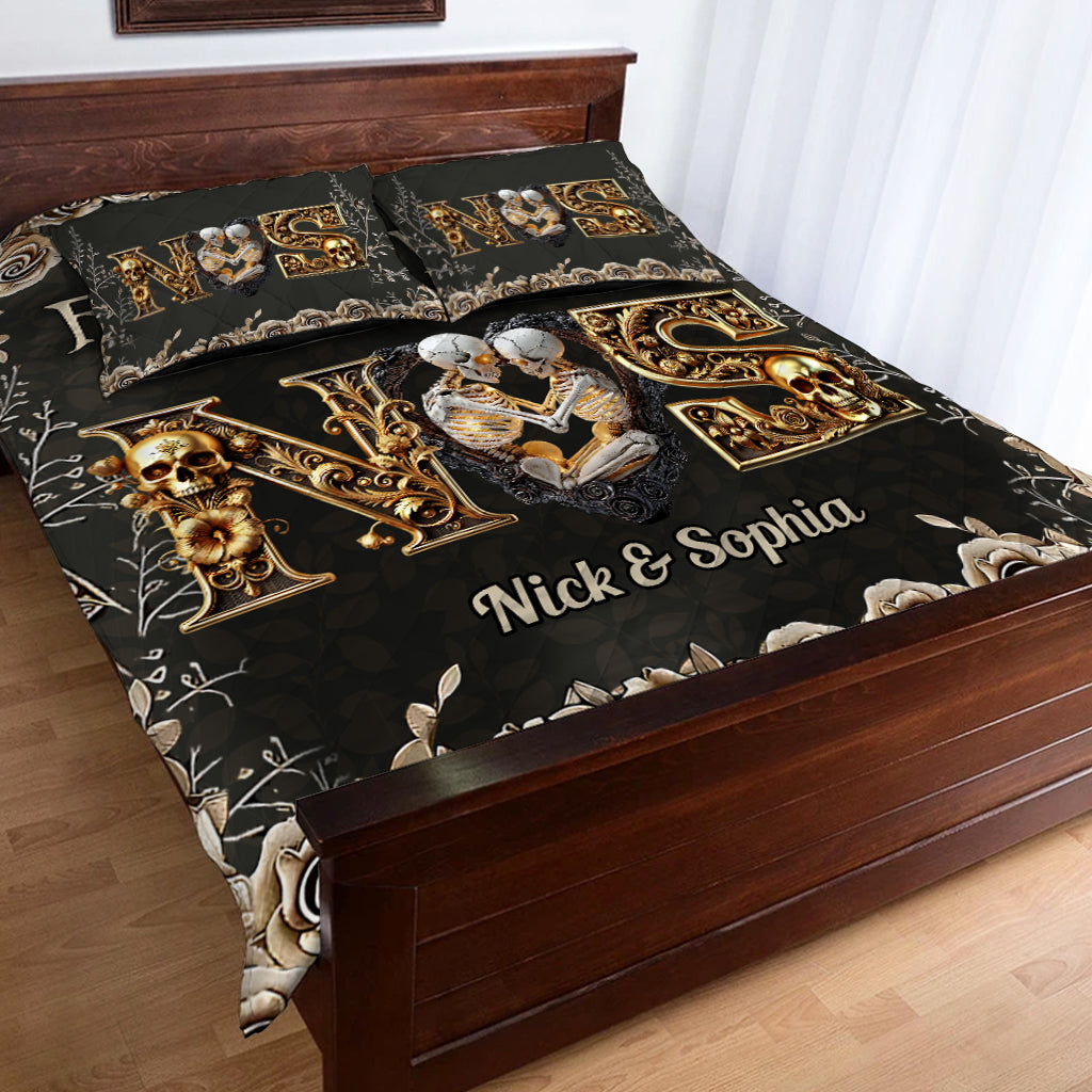 From Our First Kiss - Personalized Couple Quilt Set