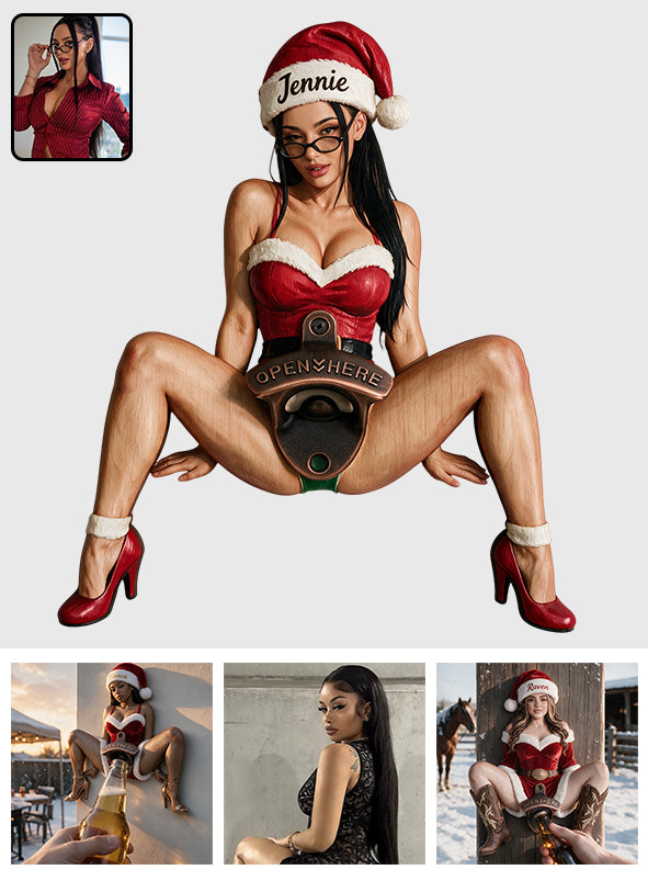 Perfect Gift from Mrs.Claus - Personalized Spicy Couple Wall Bottle Opener