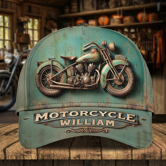 Motorradliebhaber – Personalisierte Biker-Klassiker-Kappe
