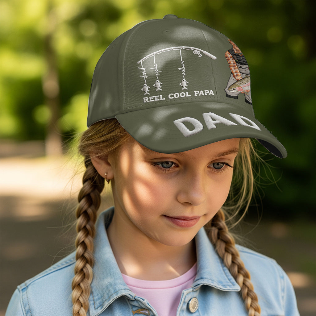 Super Papa - Casquette de Pêche Personnalisée