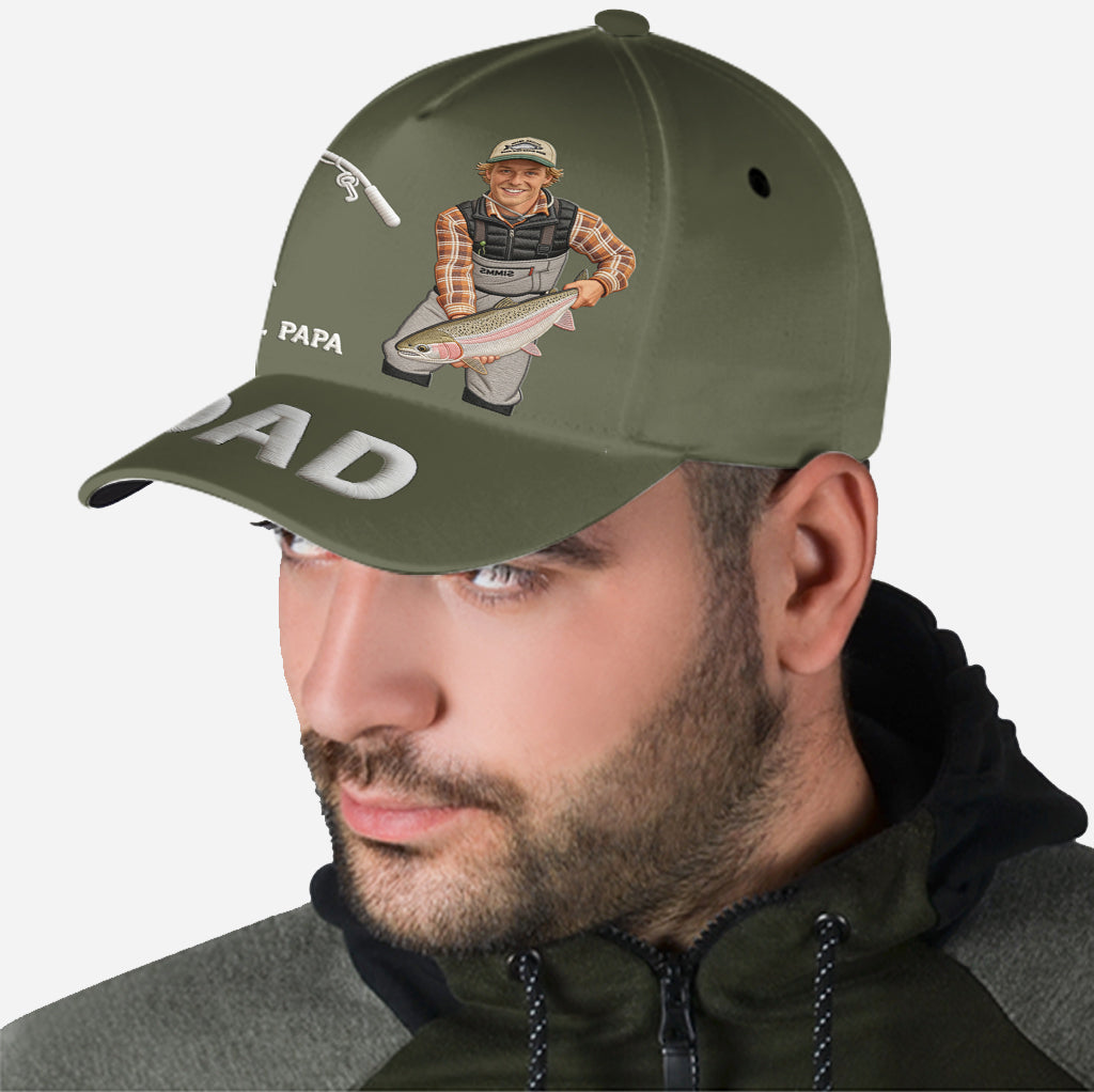 Super Papa - Casquette de Pêche Personnalisée