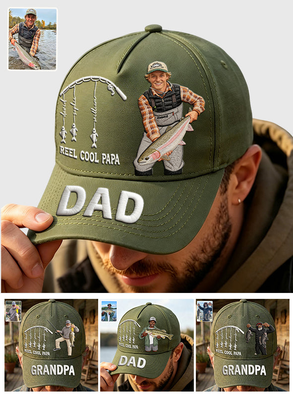 Super Papa - Casquette de Pêche Personnalisée