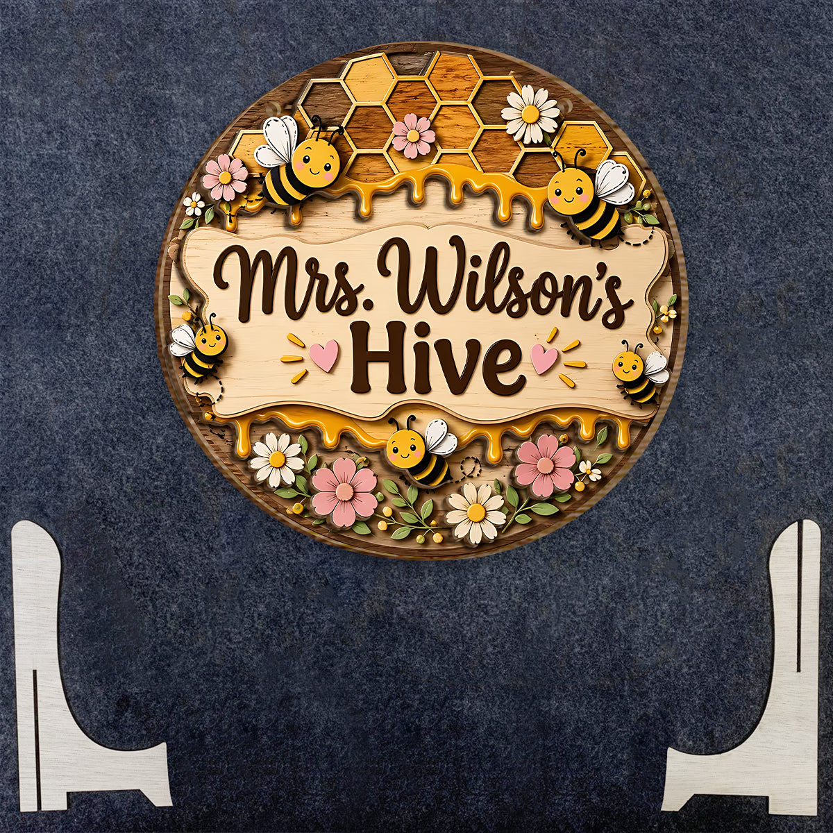 Back To School, Teacher Gift Idea - Personalized Teacher 2 Layered Wood Sign / Wood Plaque