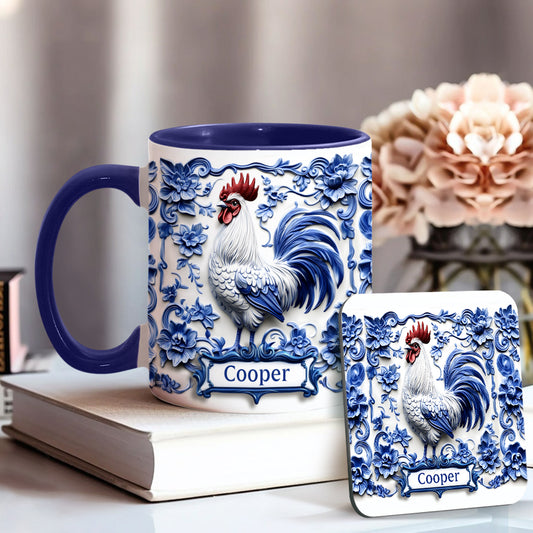 Porzellan-Hühnchen – Personalisierte Tasse mit Hühnermotiv