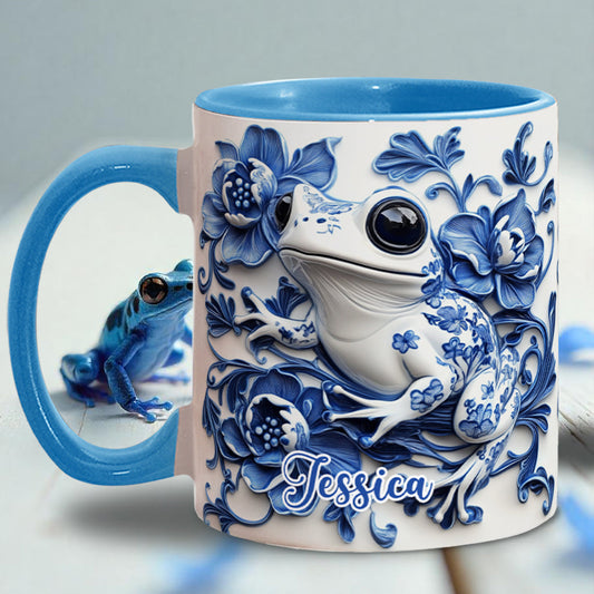Mug personnalisé Grenouille en porcelaine - Mug à motif grenouille