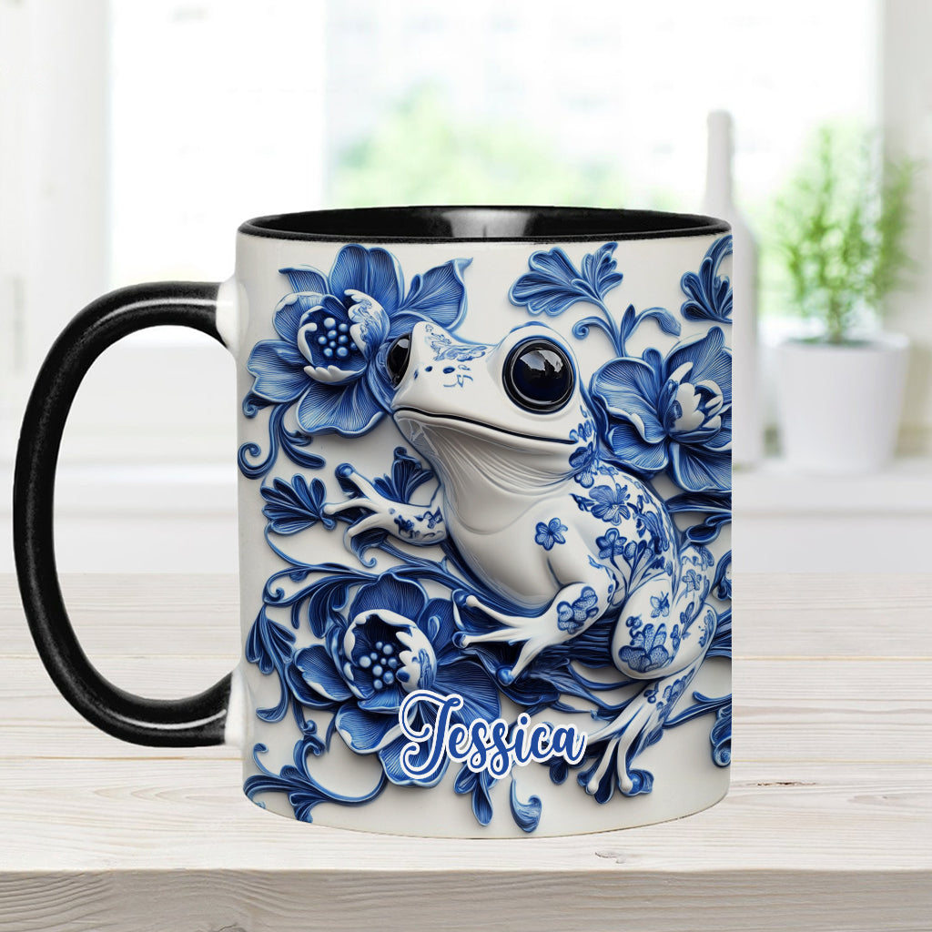 Porzellan-Frosch – Personalisierte Tasse mit Froschmotiv