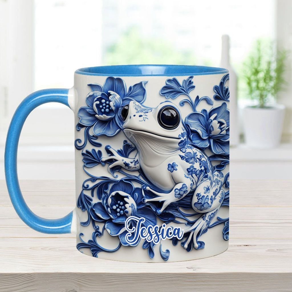 Porzellan-Frosch – Personalisierte Tasse mit Froschmotiv