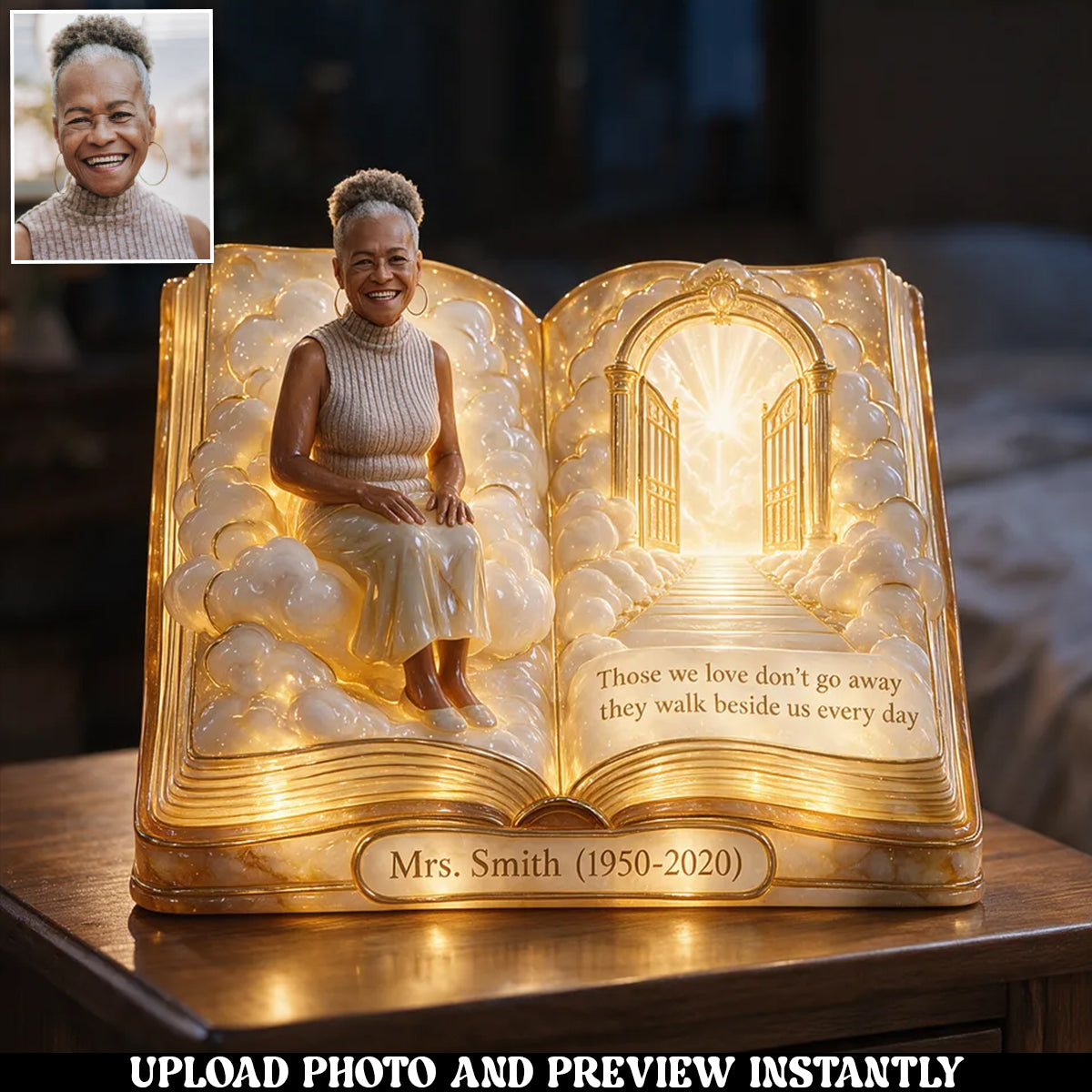 Personalized Memorial Gift, A Beautiful Keepsake to Honor a Loved One - Personalized Memorial Acrylic LED Night Light