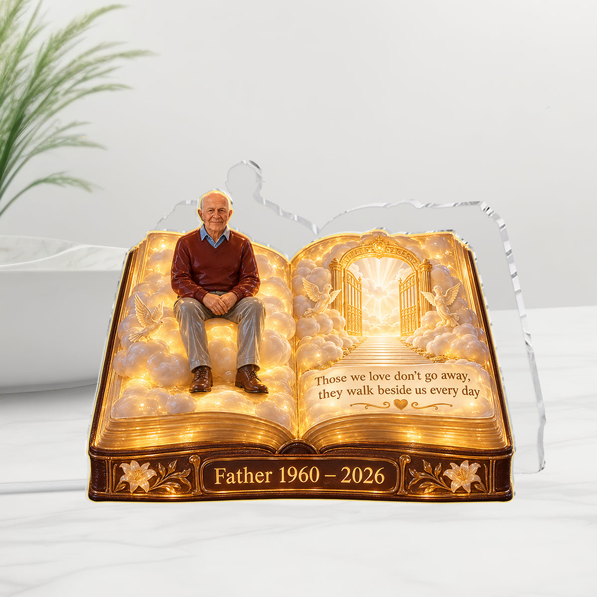 Personalized Memorial Gift, A Beautiful Keepsake to Honor a Loved One - Personalized Memorial Acrylic LED Night Light