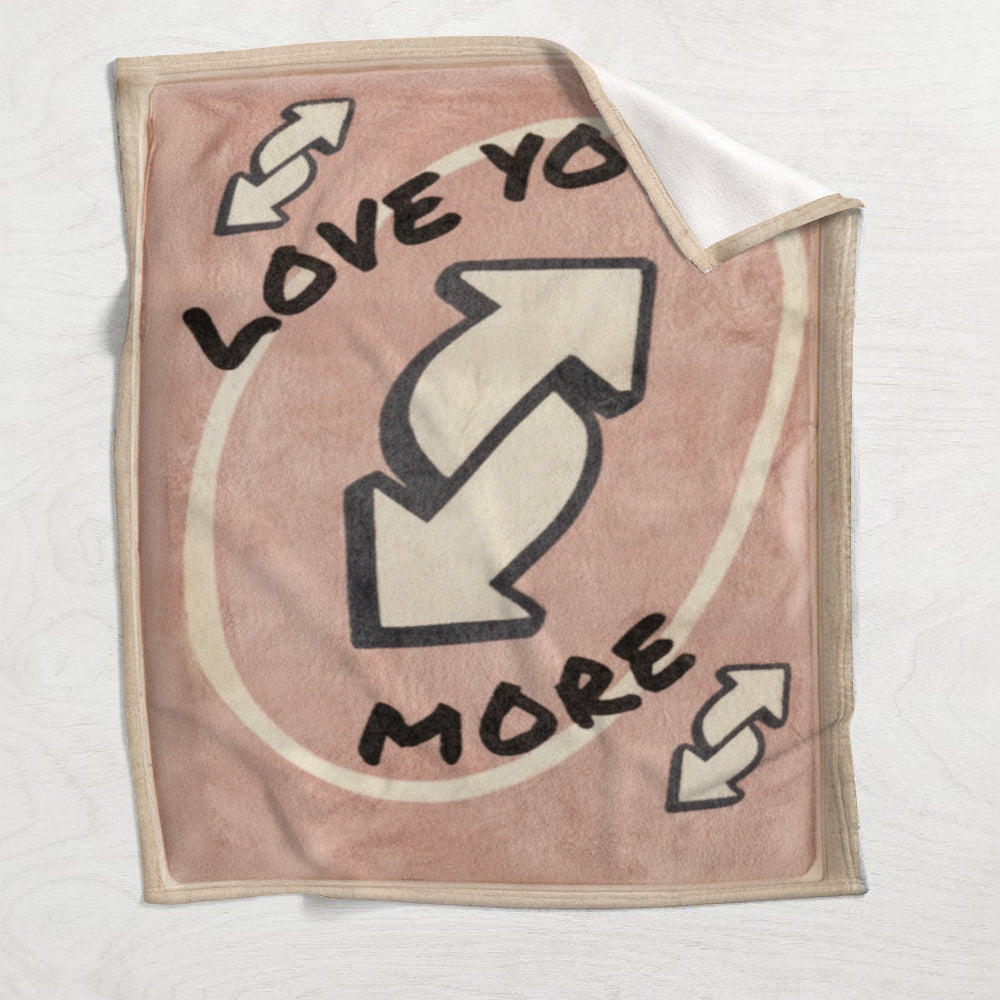 Carte inversée « Je t’aime plus » - Couverture personnalisée pour couple