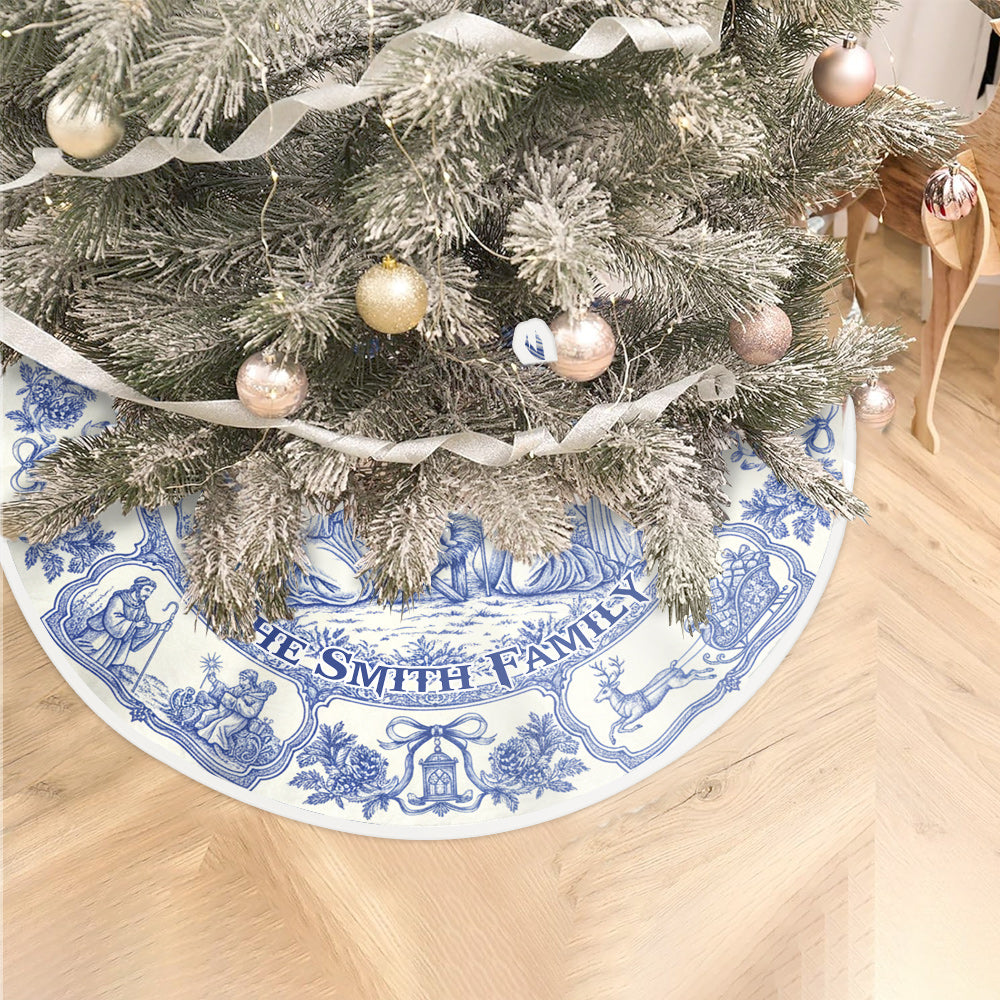 Gott segne unsere Familie – Personalisierter christlicher Baumrock
