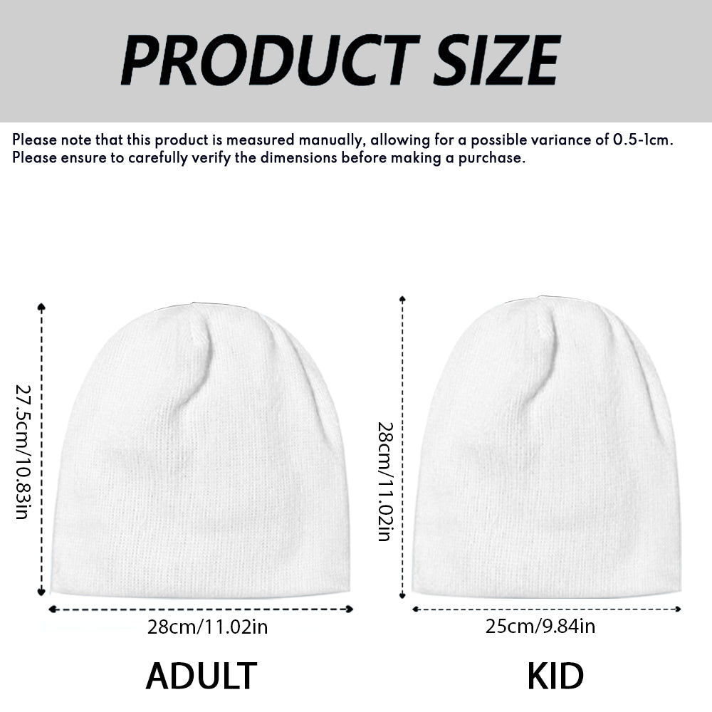 Cute Highland Cow - Personalized Highland Cow Beanie Hat & Knitted Mittens