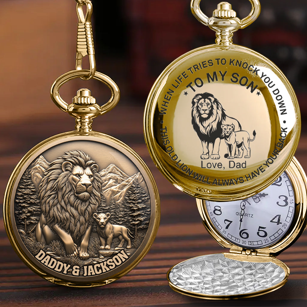 Für meinen Sohn – Personalisierte Taschenuhr für meinen Sohn