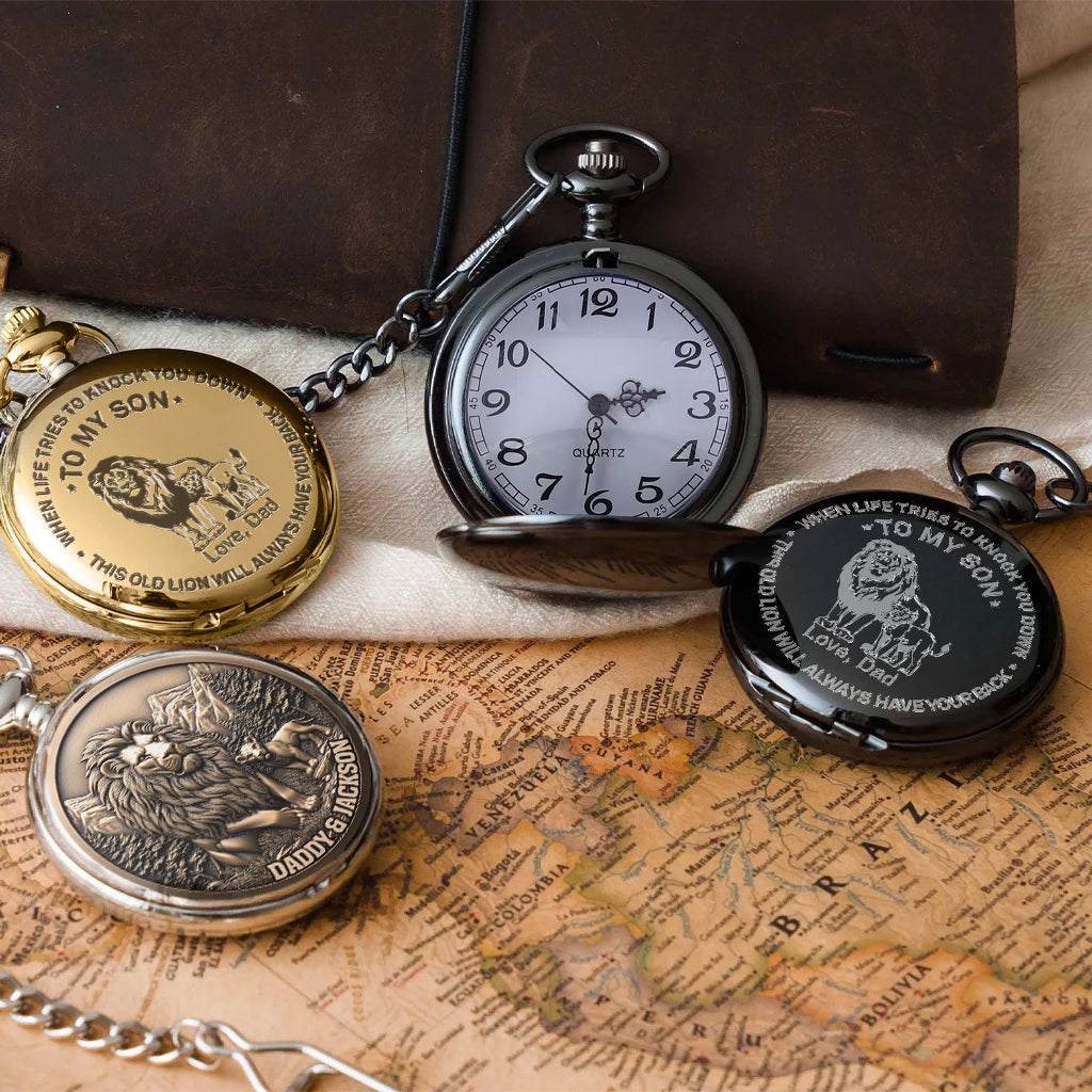 Für meinen Sohn – Personalisierte Taschenuhr für meinen Sohn