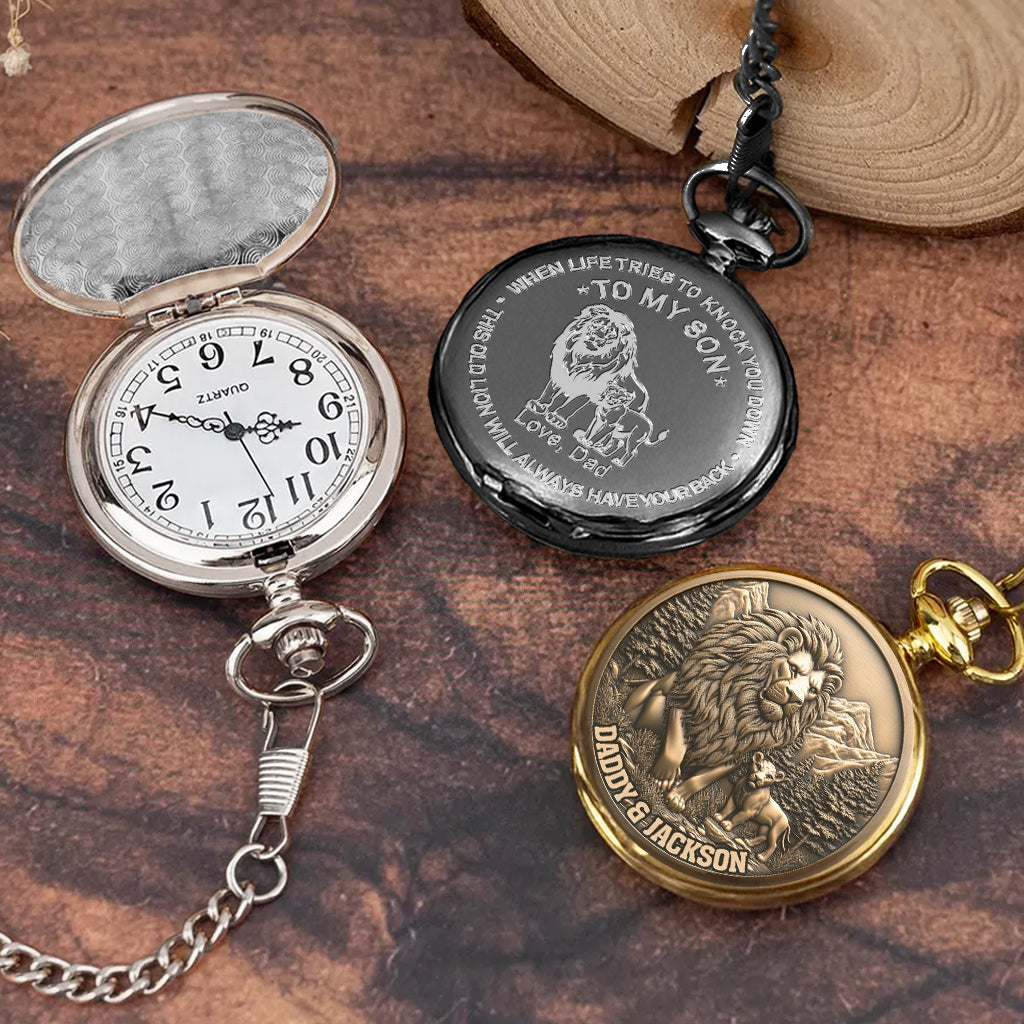Für meinen Sohn – Personalisierte Taschenuhr für meinen Sohn
