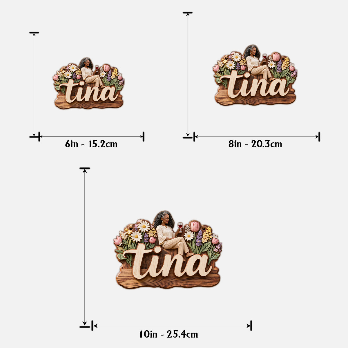 Personalisierte Garten-Schild - Mein schöner Garten - Holzschild mit Namen