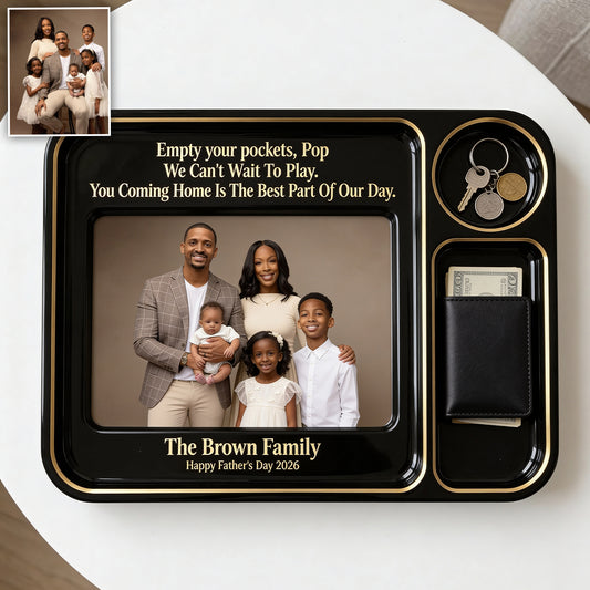 Father's Day Gift, Key & Wallet Tray - Personalized Father Catch-All Tray