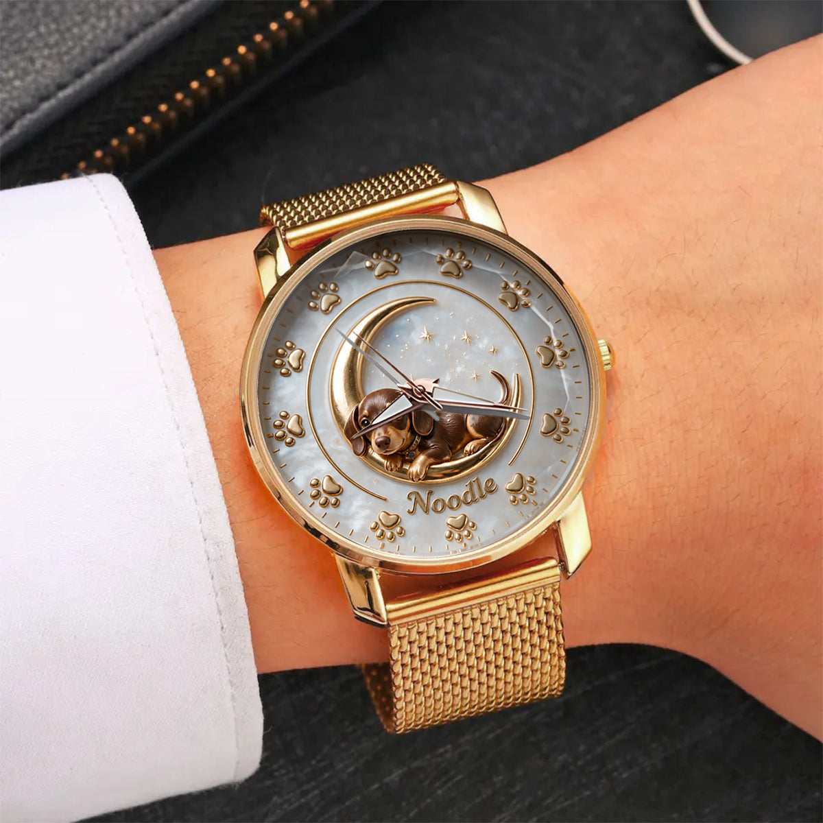 La vie est meilleure avec mon chien - Montre femme personnalisée