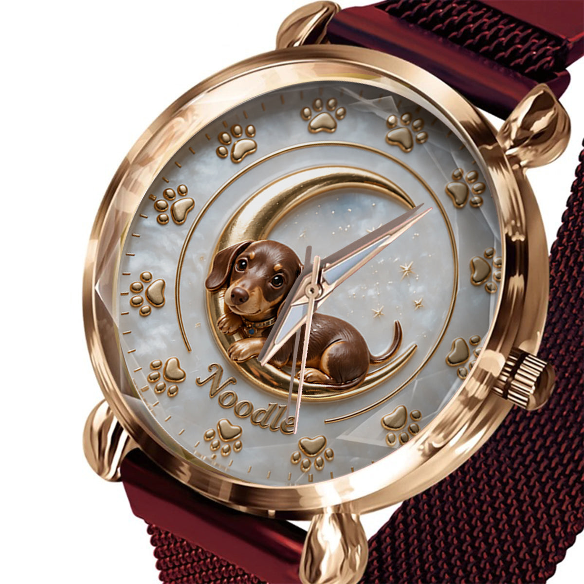 La vie est meilleure avec mon chien - Montre femme personnalisée