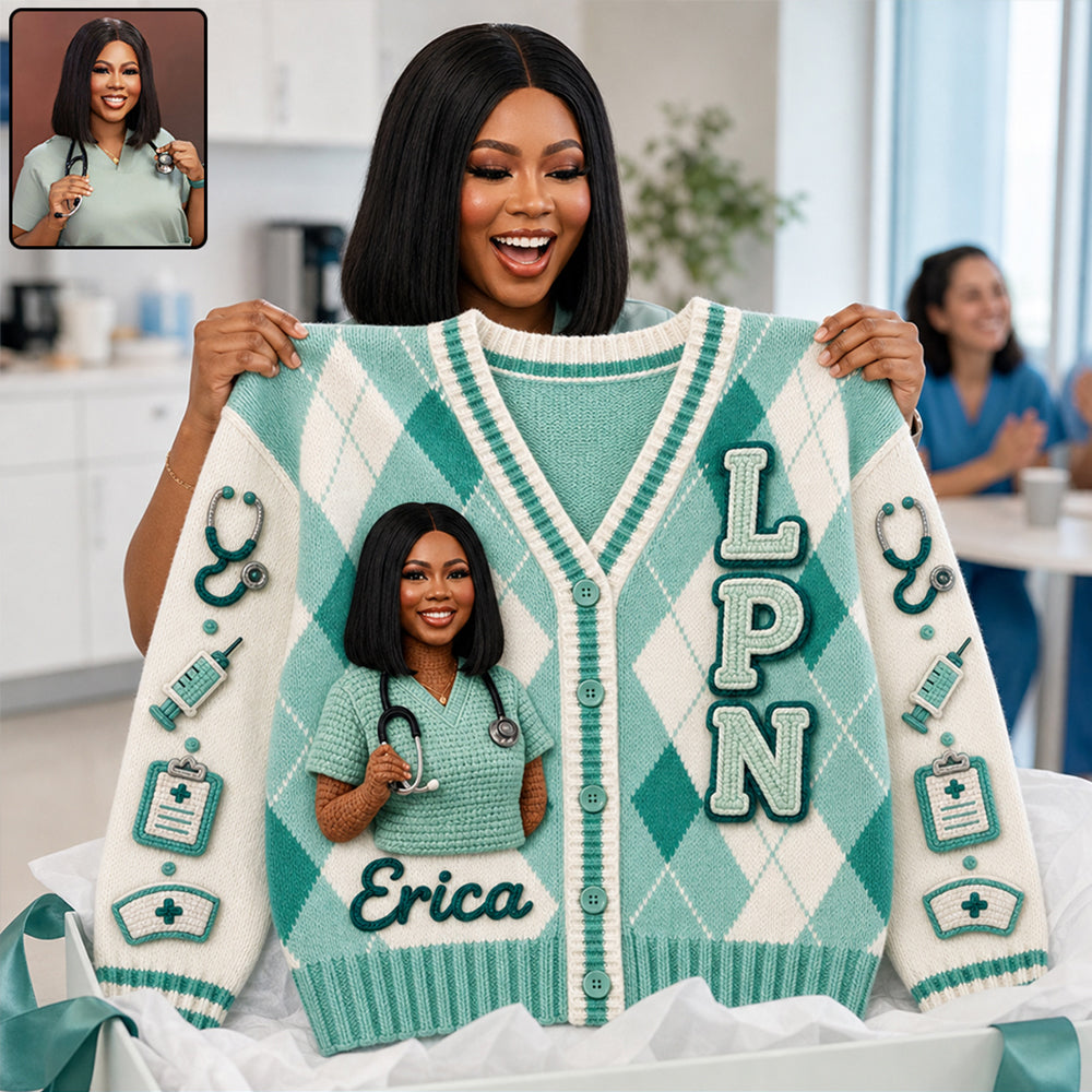 Tout Photo Aime Être Infirmière - Cardigan Personnalisé pour Infirmière